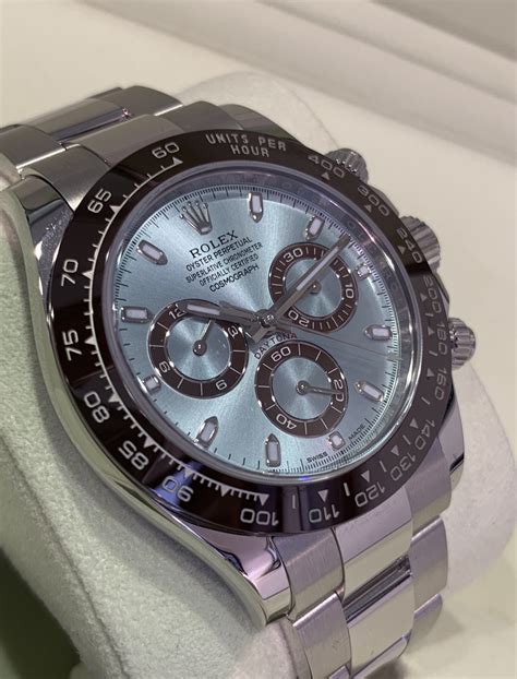 rolex daytona blue dial platinum.